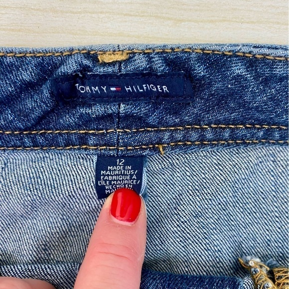 Tommy Hilfiger Denim Jean mini skirt size 12 NWT - Picture 4 of 14
